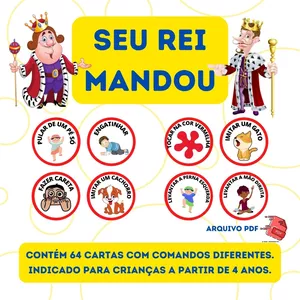 Imagem de capa para o Ebook Seu Rei Mandou - Atividade Divertida