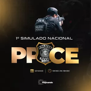 Imagem de capa para o Curso online 1 SIMULADO NACIONAL -PPCE