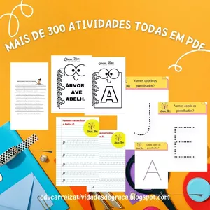 Imagem de capa para o Ebook ATIVIDADES DE COORDENAÇÃO MOTORA+ 3 bônus