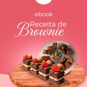 Imagem de capa para o Ebook Receita de Brownie perfeita 
