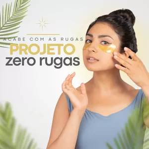 Imagem de capa para o Ebook projeto ZERO RUGAS - rejuvenesça 20 anos