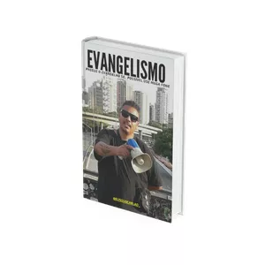 Imagem de capa para o Ebook Evangelismo. Pregue o evangelho, se possível use megafone.