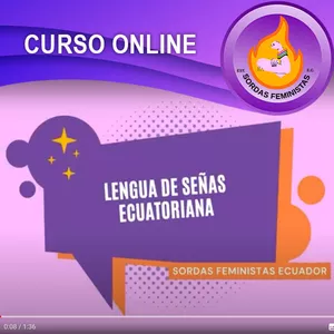 Imagen de portada para Curso online Curso de lengua de señas ecuatoriana - Modulo 1
