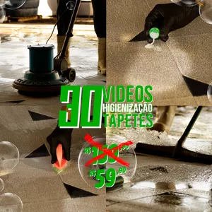 Imagem do curso 30 VÍDEOS CURTOS HIGIENIZAÇÃO EM TAPETES