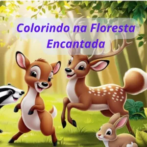 Imagem de capa para o Ebook Colorindo na Floresta Encantada