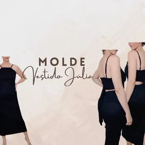 Imagem de capa para o Curso online MOLDE VESTIDO JÚLIA