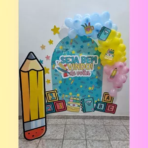 Imagem de capa para o Ebook Painel Volta às aulas ABC 3D📚