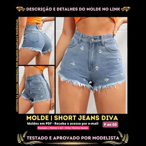 Imagem de capa para o Curso online [Molde em PDF] - Short Jeans Diva. ID 3476465 [P ao G5]