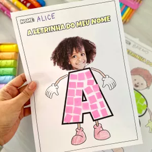 Imagem de capa para o Curso online letrinha do meu nome.
