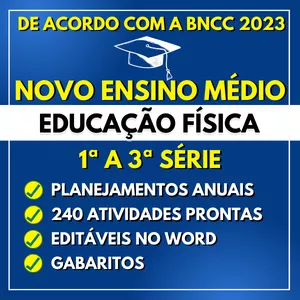 Imagem do curso EDUCAÇÃO FÍSICA - Planejamentos e Atividades - Novo Ensino Médio 2023