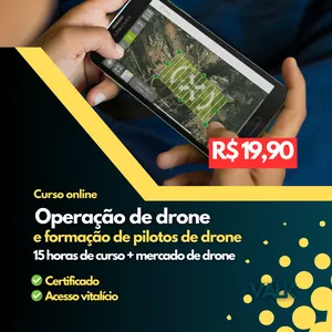 Imagem de capa para o Curso online Curso de Operação de Drone