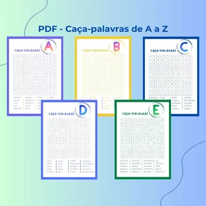 Imagem de capa para o Curso online Caça-palavras de A a Z - PDF