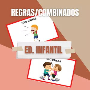 Imagem de capa para o Ebook Regras/Combinados para educação infantil (Recursos Pedagógicos)