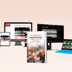 Imagem de capa para o Curso online Manual com 155 músicas Gospel Para Piano e Teclado