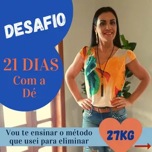 Imagem de capa para o Curso online Desafio 21 dias com a Dé! Sem dietas malucas, e sem sofrimento!