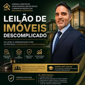 Imagem do curso Curso Avançado de Leilões de Imóveis Descomplicado