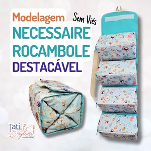 Imagem de capa para o Ebook Modelagem: Necessaire Rocambole Destacável