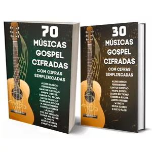 Imagem de capa para o Ebook 100 Cifras Gospel Simplificadas Para Violão