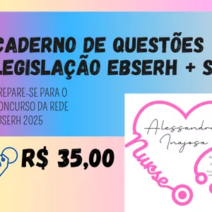 Imagem de capa para o Ebook CADERNO DE QUESTÕES DE LEGISLAÇÃO EBSERH E SUS