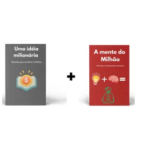 Imagem de capa para o Ebook A mente do milhão - Descubra  a mentalidade milionária + Uma idéia milionária- Ebooks que vendem milhões