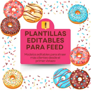 Imagen de portada para Ebook Plantillas Editables MiniDonas
