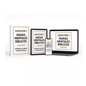 Imagen de portada para Ebook Colección 1 - Mapas Mentales Biblicos + 3 REGALOS 