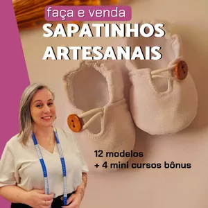 Imagem de capa para o Curso online Faça e venda Sapatinhos Artesanais