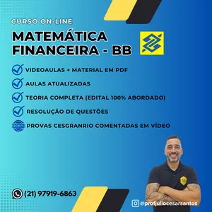 Imagem de capa para o Curso online Banco do Brasil - Matemática Financeira
