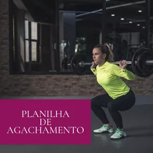 Imagem de capa para o Ebook Planilha de Agachamento (para mulheres e homens)