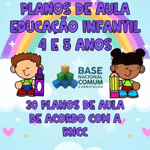 Imagem de capa para o Ebook Planos de aula educação infantil 4 e 5 anos