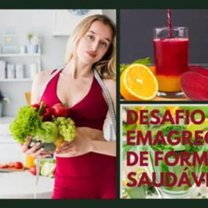 Imagem de capa para o Ebook Desafio Emagreça de forma  Saudável