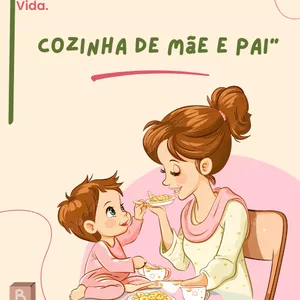 Imagem de capa para o Ebook Cozinha de Mãe e Pai (Como transformar a introdução alimentar do seu filho em um estilo de vida)