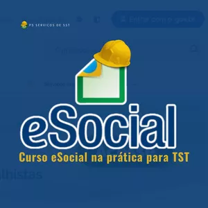 Imagem do curso Curso eSocial na Prática para TST