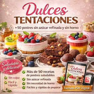 Imagen de portada para Curso online +50 Postres Sin Azúcar Refinada y Sin Horno 