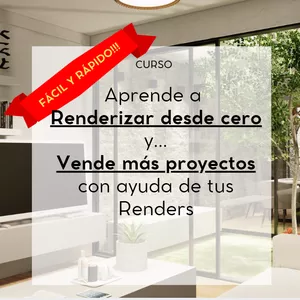 Imagen de portada para Curso online CURSO DE CERO A RENDER! AUTOCAD + LUMION