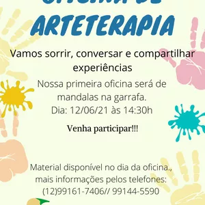Imagem de capa para o Evento presencial Oficina de Arteterapia