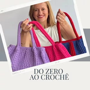 Imagem de capa para o Curso online Do Zero ao Crochê  - Sarah Machado