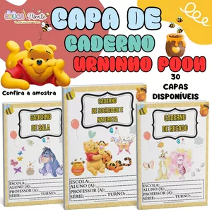 Imagem de capa para o Ebook CAPA DE CADERNO URSINHO POOH