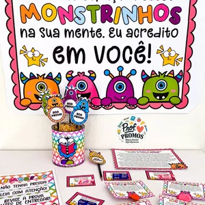 Imagem de capa para o Ebook Kit Semana de Provas – Monstrinhos 👾✨