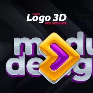 Imagem de capa para o Curso online Curso Logo 3D - Pro Designer