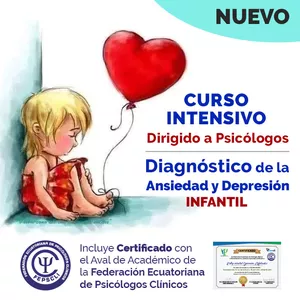Imagen de portada para Curso online Curso: Diagnóstico profesional de Ansiedad y Depresión Infantil