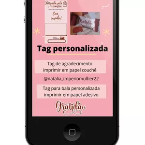 Imagem principal do produto Bala personalizada é tag