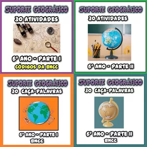 Imagem de capa para o Ebook Combo 120 Atividades Geografia 6º Ano BNCC 🌎