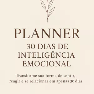 Imagem de capa para o Ebook Planner 30 dias de Inteligência Emocional 