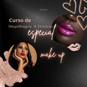 Imagem de capa para o Ebook Curso de Maquilhagem &amp; Técnicas