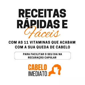 Imagem de capa para o Ebook Receitas Rápidas e Fáceis: Contra a Queda de Cabelo