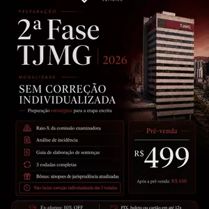 Imagem do curso 2ª Fase TJMG 2026 — Sem correção individualizada