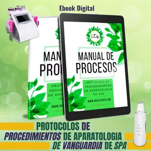 Imagen de portada para Curso online Ebook PDF "Protocolo de Procedimientos de Aparatología de Spa"