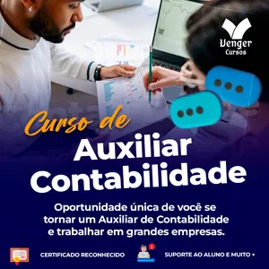Imagem de Curso de Auxiliar de Contabilidade criado por Venger Cursos na hotmart