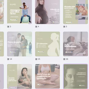 Imagem de capa para o Curso online Pack de Posts + Legendas para Doulas